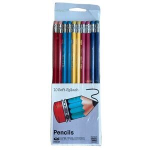 Empire Pencil Company Soft Splash Pencil Set of 10 NIP Vintage